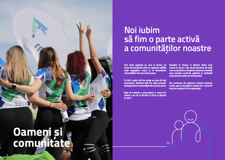 Noi iubim să fim o parte activăa comunităţilor noastre